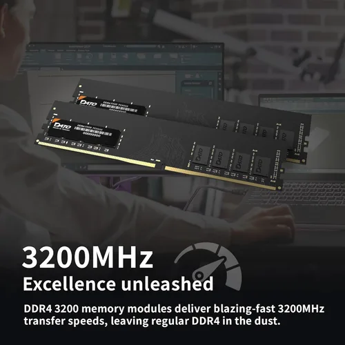 Miniatura 3 de DATO DDR4 RAM 32GB 3200MHz, PC4-25600 CL22 1.2V 288-Pin Non-ECC sin búfer DIMM, módulo de memoria para computadora de escritorio