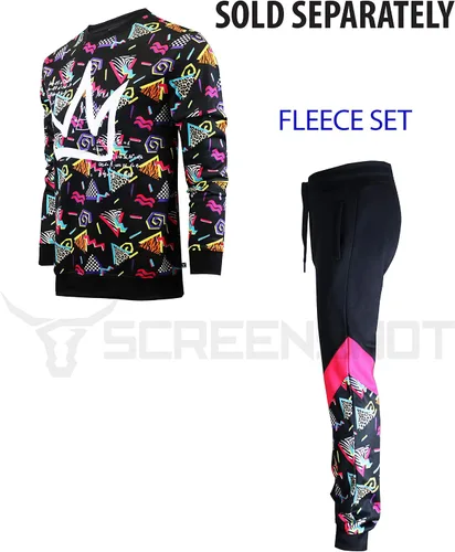 Miniatura 4 de SCREENSHOT Mens Premium Hip Hop Fashion Pockets Fleece Pants