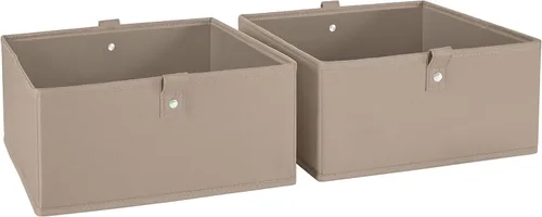 Miniatura 11 de RiverRidge Juego de 6 contenedores de almacenamiento plegables para niños - Cajas de tela de 10.5"A x 5"Al con asas para organizador de armario y 6