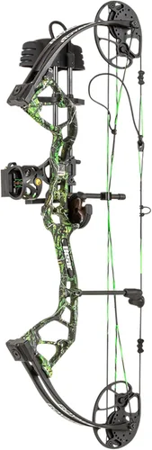 Miniatura 14 de Bear Archery Royale Ready to Hunt Paquete de Arco Compuesto para Adultos y Jóvenes, Longitud de Apertura de 12”- 27”, Potencia de Apertura de 5-50