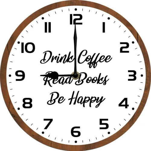 Miniatura 13 de Family Where Life Begins & Love Never Ends - Reloj de pared con pilas de 10 pulgadas, reloj de pared de madera para cocina, reloj de pared rústico K7