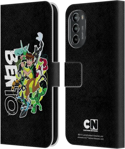Head Case Designs Con licencia oficial de Ben 10: Omniverse Character Art Graphics - Funda de piel tipo cartera compatible con Motorola Moto G82 5G