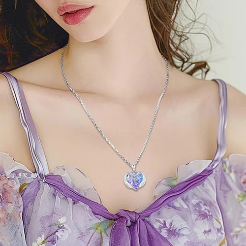 Miniatura 206 de Collar de alas de ángel de plata de ley 925, ángel de la guarda, enfermera RN caduceo, dije de ángel de cristal, joyería de regalo para mujer