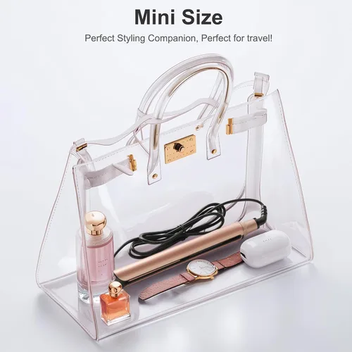 Miniatura 6 de Mini plancha plana, mini plancha de pelo de cerámica para cabello corto, rizos y flequillo, planchas planas pequeñas de doble voltaje para viajes