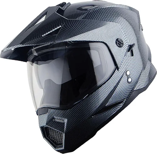 Miniatura 2 de 1Storm Dual Sport Motocross Off Road Casco de cara completa con visera doble: HF802