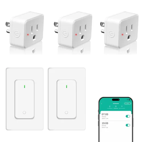 Miniatura 57 de NineLeaf Interruptor de salida remoto inalámbrico, interruptor de lámpara remoto, interruptor decorativo de enchufe de luz de encendido y apagado