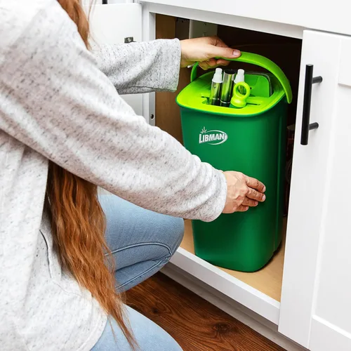 Miniatura 5 de Libman Rinse 'n Wring - Sistema de trapeador y cubeta Trapeador de piso de microfibra Limpiador de pisos de madera dura Trapeador húmedo