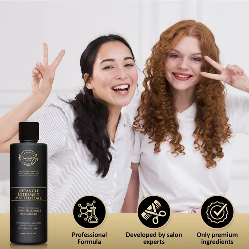Miniatura 8 de KizaiaCare Ultimate Matted Hair Detangler: solución desenredante sin dolor para cabello enredado, anudado, enmarañado o rasta. Adultos y niños