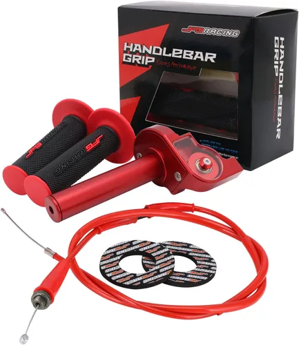 Miniatura 8 de JFG RACING Conjunto de Acelerador para Motocicleta, 7/8" 22mm Puños de Acelerador de Giro Rápido con Cable de Acelerador de Aleación de Aluminio