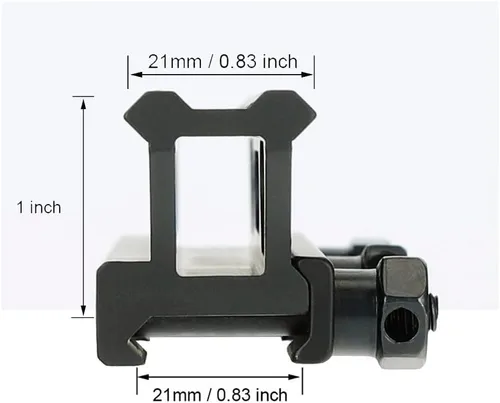 Miniatura 4 de ohhunt Picatinny Riser 1 pulgada Riser Riser Mount 5.7 pulgadas Longitud Negro