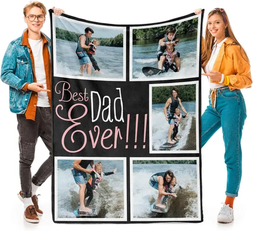 Miniatura 24 de Printwoo Mantas personalizadas con foto, manta de fotos personalizada, mantas personalizadas con imagen, regalos personalizados para mujeres