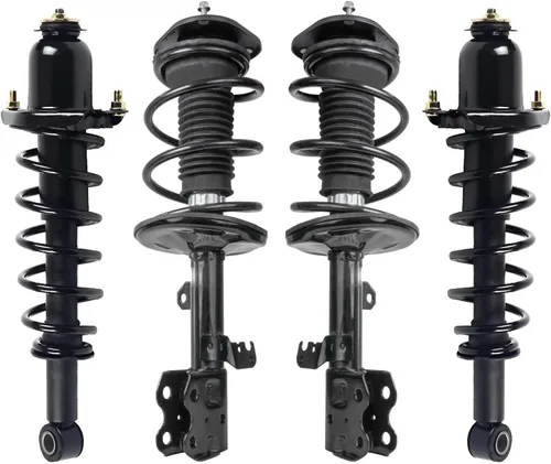 Detroit Axle - 4 piezas de soportes para Toyota 2004 2005 2006 2007 2008 2009 Prius, soportes delanteros y traseros con resortes helicoidales,