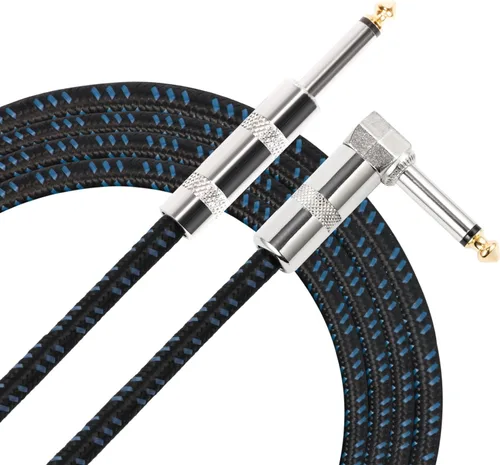 Miniatura 11 de Donner - Cable de guitarra de 10 pies, cable de instrumento eléctrico, cable AMP para bajo para guitarra eléctrica, amplificador de bajo, audio