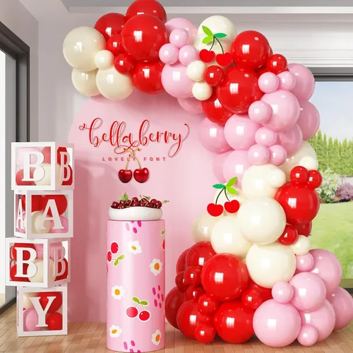 Miniatura 20 de HILAVO Kit de Arco de Globos Pastel Macaron Rosa Azul Verde Morado Amarillo Color Pastel Arcoíris Confeti Globos de Látex Guirnalda para Pascua