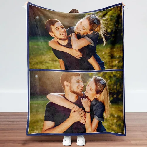 Miniatura 9 de Manta personalizada con fotos, manta de fotos personalizada, mantas personalizadas para parejas, regalos para cumpleaños, Navidad, aniversario, 7