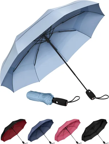 Miniatura 23 de REPEL Windproof Travel Umbrella - Compact & Withstands Winds up to 85MPH , Strongest Premium Auto Folding Umbrella for Rain and Sun - Durable, Light