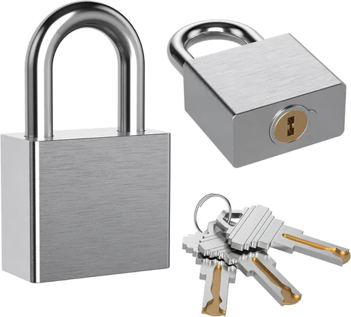 Miniatura 7 de AST Candado de acero inoxidable mejorado con cilindro de alta seguridad y 3 llaves de latón, candado de 1-9/16 pulgadas de ancho