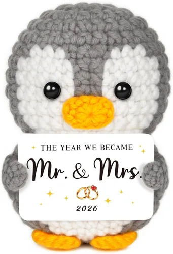 Miniatura 18 de Regalos para relaciones a larga distancia para novio, novia, amistad, regalos de Thinking of You para mejor amiga, pareja, pingüino de ganchillo