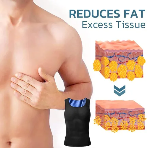 Miniatura 4 de Mansottile Ion Shaping Vest, Men Gynecomastia Compression Tank Top, Men's Compression Shaper Tank Top