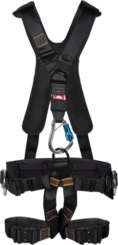 Tractel FUY119M Rescue Y-Style - Arnés de escalada, M, detención de caídas, cintura/esternón/espalda/anillos en D laterales, hebilla rápida