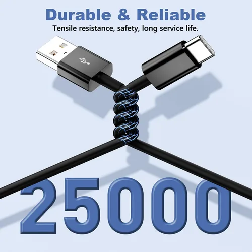 Miniatura 7 de Cargador de teléfono portátil USB A a C, cable de carga rápida compatible con iPhone 17 Pro Max 15 Plus 17 Air/iPad Pro 13 Air/Samsung Galaxy S25