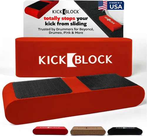 Miniatura 9 de KickBlock Anclaje para Bombo – El Mejor Tope de Batería del Mundo para la Prevención de Movimiento y Deslizamiento – Tecnología Ultra-Grip