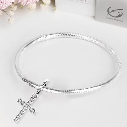 Miniatura 4 de Abalorios de plata de ley 925 para pulseras Pandora, regalos de joyería para mujer y niña.