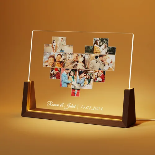Miniatura 9 de LUCKOR Placa Decorativa Foto Personalizada para Mamá, Regalo del Día de la Madre de Hija, Hijo, Niños, Personalizada para Esposa de Esposo, La Mejor