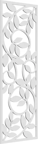 Miniatura 68 de 9 3/8"W x 24 3/8"H x 1/4"T Utica Decorativo Fretwork Madera Paneles de Pared, Abedul