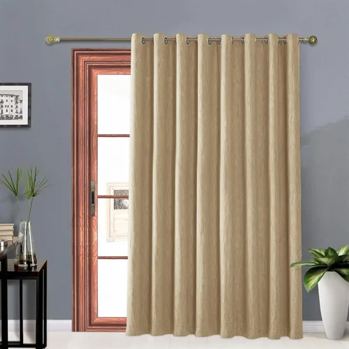 Miniatura 40 de Melodieux Elegantes cortinas opacas de algodón para oscurecer la habitación, para sala de estar, dormitorio, con aislamiento térmico, paneles