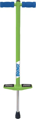 Geospace Jumparoo BOING! JR. Steel POGO STICK by Air Kicks, pequeño para niños de 50 a 90 libras, diversión activa al aire libre que promueve el