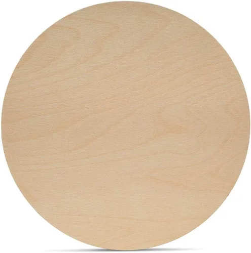 Miniatura 11 de Círculos de madera 14 pulgadas 1/2 pulgada de grosor, placas de abedul sin acabado, paquete de 3 círculos de madera para manualidades y rondas