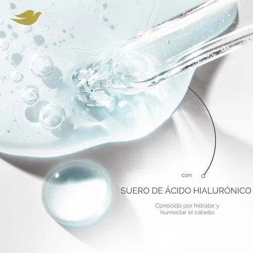 Miniatura 9 de Dove Damage Therapy Champú de humedad diaria para cabello seco con tecnología de cuidado de bio-proteínas y suero hialurónico, 28 onzas líquidas