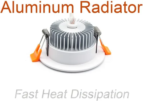 Miniatura 4 de Iluminación empotrable LED regulable de 2.5 pulgadas, lámpara descendente de 5 W, blanco cálido de 3000 K, CRI 80 con controlador LED, como lámpara