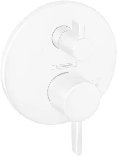 Miniatura 8 de hansgrohe Ecostat Válvula de presión de balance moderno para ducha con desviador en cromo, 15862001