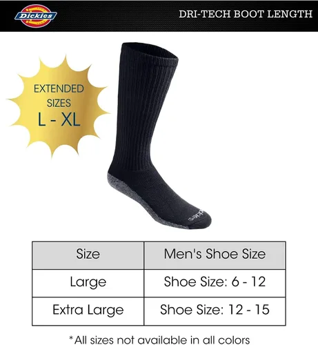 Miniatura 3 de Men's Multi-Pack Dri-tech Moisture Control Boot-Length Socks