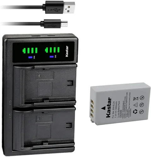 Miniatura 10 de Kastar LTD2 - Cargador de batería USB compatible con Nikon EN-EL24 EN-EL24a ENEL24a, batería Nikon MH-31, Nikon 1 J5 1J5, Nikon DL18-50 DL1850