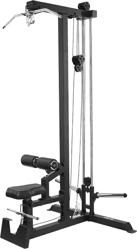Miniatura 10 de Valor Fitness Máquina de cable de fila baja y desplegable LAT - Sistema de doble polea con carga de placa para entrenamiento de fuerza
