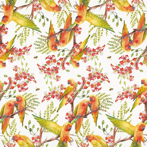 Miniatura 2 de Servilletas de papel de 20 unidades, 13 x 13 pulgadas, diseño de pájaros de animales, Servilletas de 3 capas para cóctel, para arte, cena y fiesta