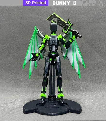 Miniatura 4 de apcute Figura de acción T13 (montaje completado), figura de acción T13, 5.5 pulgadas impresa en 3D multiarticulado, muñeco de acción de robot