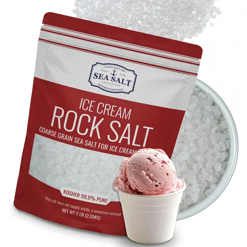 Miniatura 9 de Sal de roca para hacer helados, sal gruesa y no yodada universalmente compatible para todas las máquinas de helados, bolsa de 30 onzas