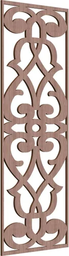 Miniatura 50 de 9 3/8"W x 24 3/8"H x 1/4"T Bellaire Decorativos Paneles de pared de madera calado, abedul