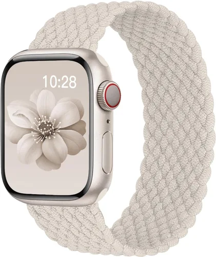 Miniatura 32 de Correa trenzada Solo Loop para Apple Watch de 40 mm, 42 mm, 41 mm, 38 mm, 44 mm, 46 mm, 45 mm Ultra/3 2 49 mm para hombres/mujeres, correa de nylon