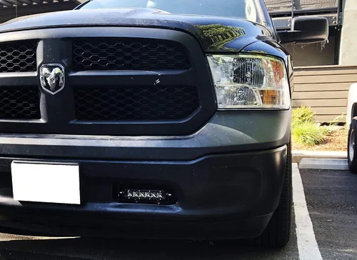 Miniatura 8 de iJDMTOY Kit de luces antiniebla LED de xenón Mini-SR color blanco compatible con Dodge RAM 1500 2011-18, incluye (2) barras de luz LED blancas de 30