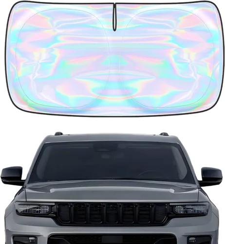 Miniatura 71 de Parasol para parabrisas Rivian R1S R1T 2022-2026 – Parasol compatible con Rivian R1S R1T plegable para ventana delantera, protector de visera solar