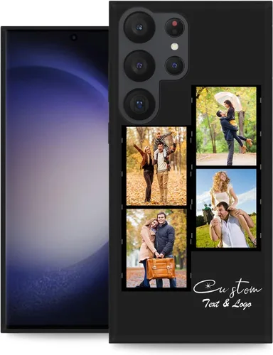 Miniatura 22 de Funda personalizada para Samsung Galaxy S23 Ultra con nombre de foto y texto - Funda suave y fina para teléfono móvil S 23 Ultra (negra) de 6.8
