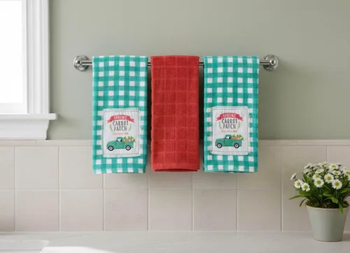 Miniatura 24 de Serafina Home Toallas de mano de baño irlandesas del día de San Patricio: suave y absorbente para invitados de cocina con bordado de trébol verde