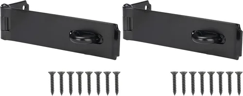 Miniatura 8 de HILLMASTER Cerradura de puerta de alta resistencia de 7-3/4 pulgadas de acero extra grueso, cerradura de puerta de seguridad, cierre de candado