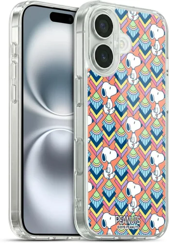Miniatura 149 de Head Case Designs Snoopy Deco Dreams - Funda de gel suave con licencia oficial de Peanuts Blue Pattern compatible con Apple iPhone 7 Plus/iPhone 8
