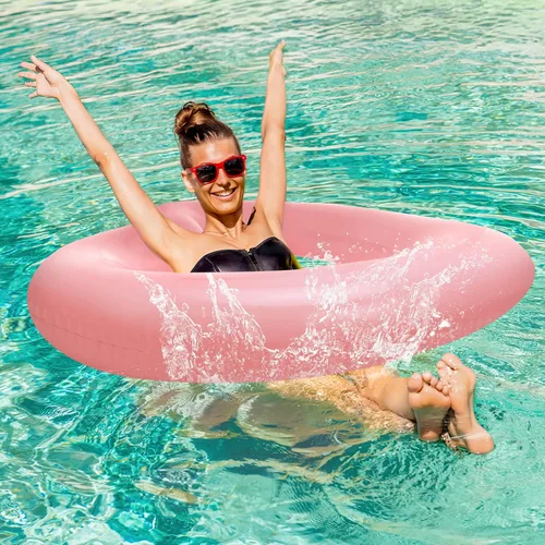Miniatura 6 de HeySplash Flotadores de piscina, tubos de piscina para adultos, flotadores inflables divertidos para piscina, playa, lago, río, fiesta, decoración